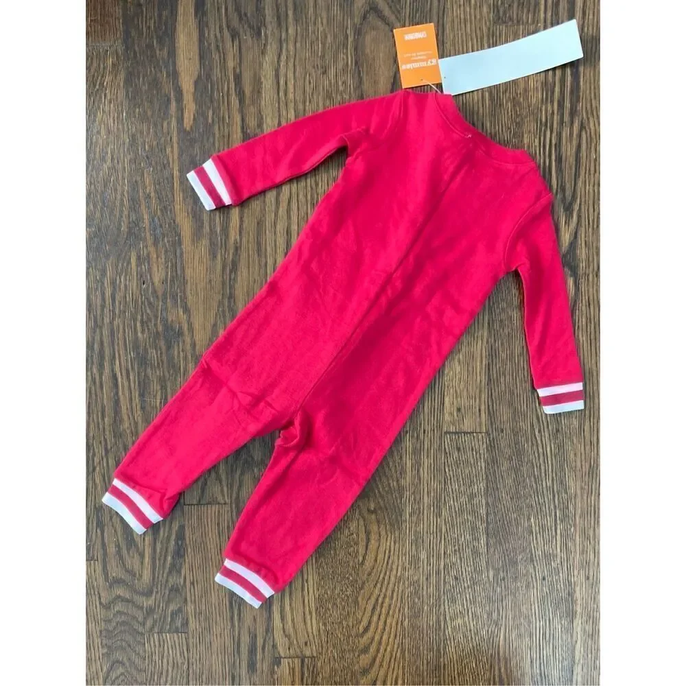 NEW GYMBORee Baby 6-12 Months Red 1-piece Penguin Appliqué Sleeper BUY 2 GET 1 F